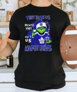 Santa Grinch they hate US because ain't US Maple Leafs Hockey Christmas shirt