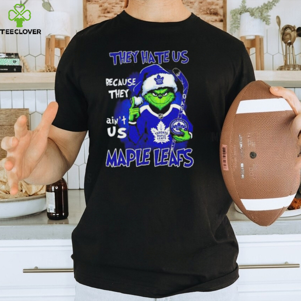 Santa Grinch they hate US because ain't US Maple Leafs Hockey Christmas shirt Santa Grinch they hate US because ain't US Maple Leafs Hockey Christmas shirt