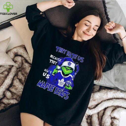 Santa Grinch they hate US because ain’t US Maple Leafs Hockey Christmas shirt