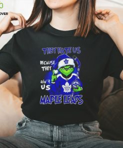 Santa Grinch they hate US because ain't US Maple Leafs Hockey Christmas shirt