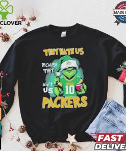 Santa Grinch they hate us because they ain’t us Green Bay Packer christmas 2024 shirt 2 Santa Grinch they hate us because they ain’t us Green Bay Packer christmas 2024 shirt