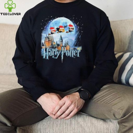 Santa Harry Potter Chibi Characters Merry Christmas Shirt