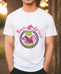 Santa Hat Basic Grinch Pink Merry Christmas 2023 Shirt