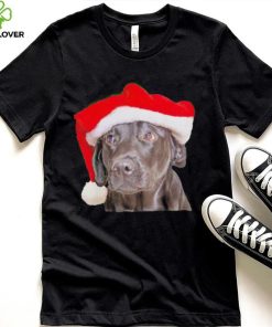 Santa Hat Christmas Dog Labrador Retriever shirt