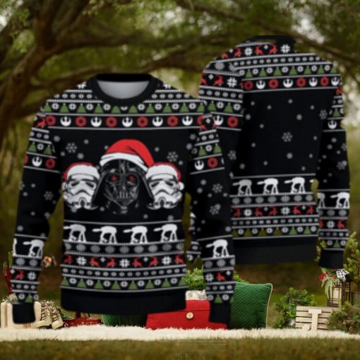 Santa Hat Darth Vader Star Wars Ugly Christmas Sweater