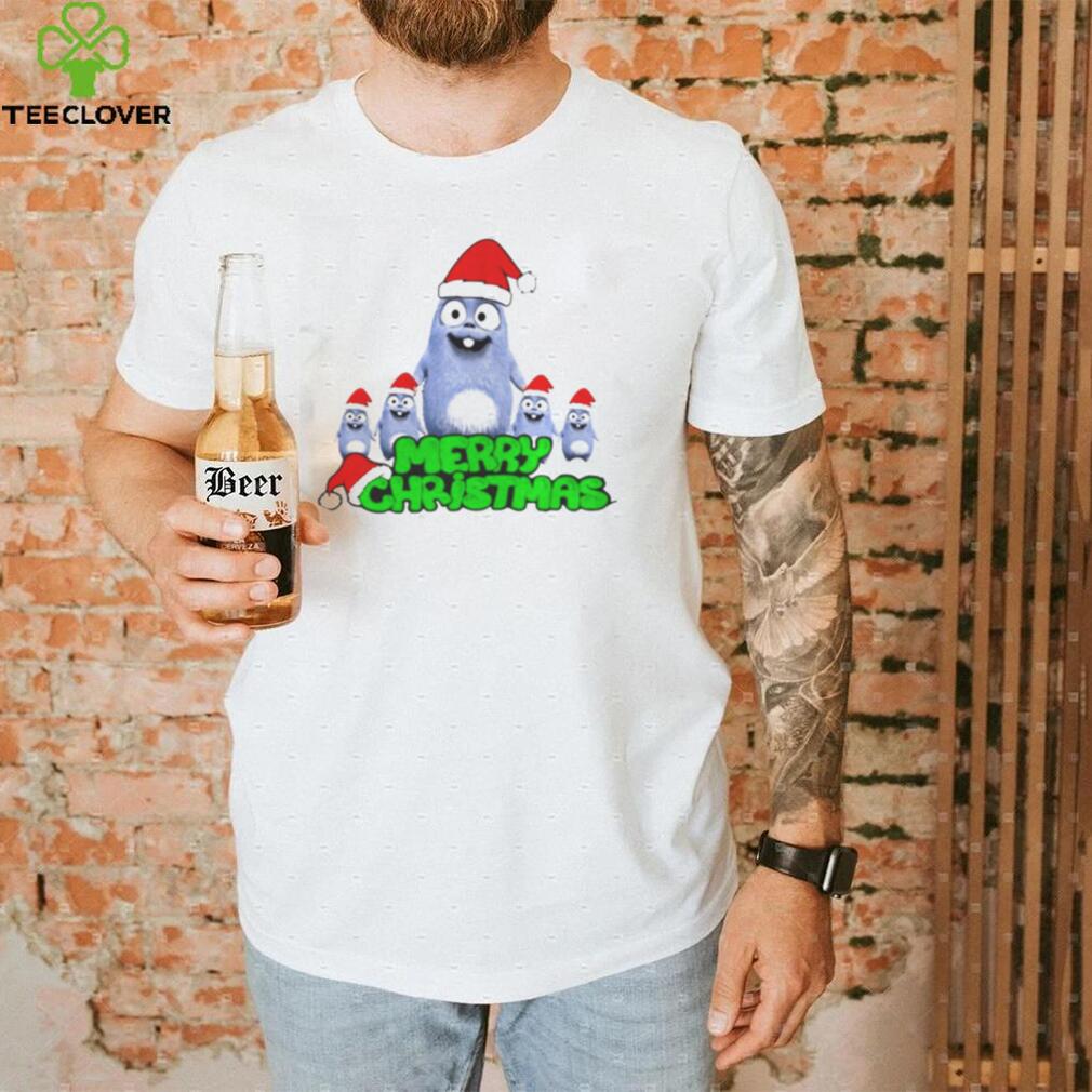 Santa Hat Grizzy & The Lemmings With Christmas shirt