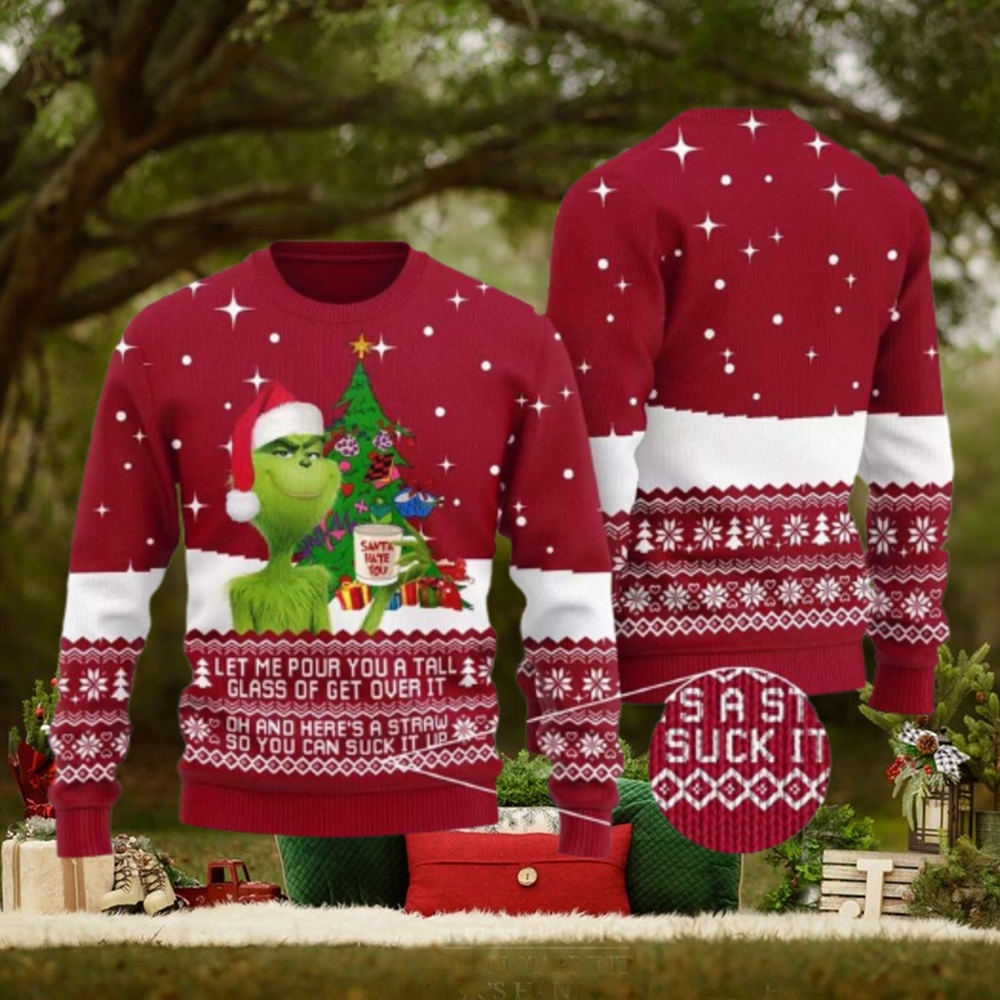 Mens ugly christmas sweater on sale grinch