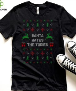Santa Hates The Tories Funny Anti Tory Christmas shirt