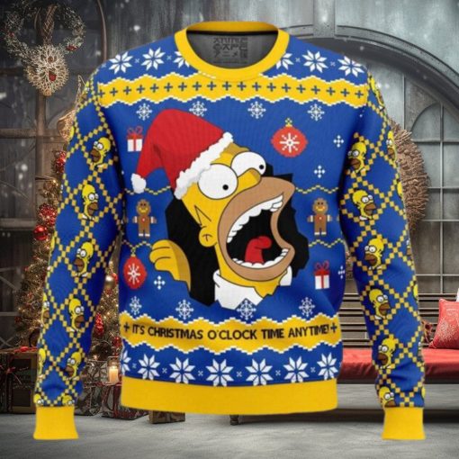 Santa Homer The Simpsons Ugly Christmas Sweater