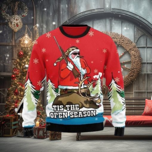 Santa Hunting Ugly Sweater