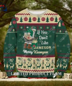 Santa If You Don’t Like Jameson Merrykissmyass Ugly Christmas Sweater