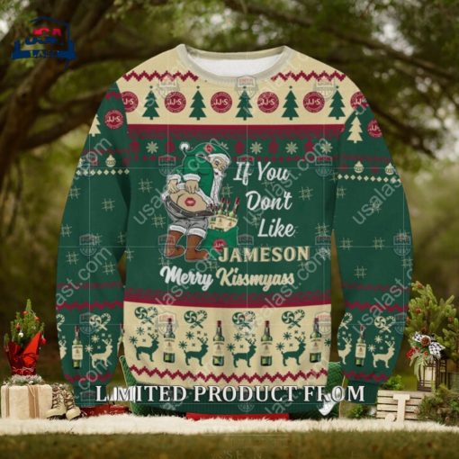 Santa If You Don’t Like Jameson Merrykissmyass Ugly Christmas Sweater