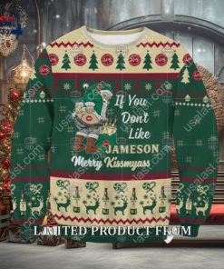 Santa If You Don’t Like Jameson Merrykissmyass Ugly Christmas Sweater