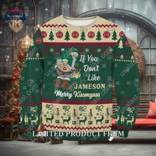 Santa If You Don’t Like Jameson Merrykissmyass Ugly Christmas Sweater