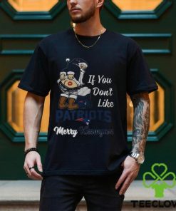 Santa If You Don’t Like New England Patriots Merry Kissmyass 2023 Christmas T Shirt