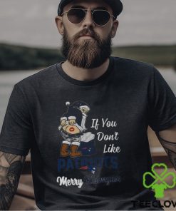 Santa If You Don’t Like New England Patriots Merry Kissmyass 2023 Christmas T Shirt