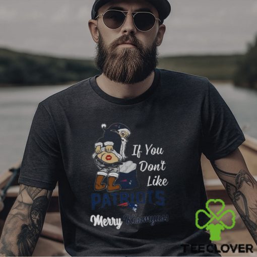 Santa If You Don’t Like New England Patriots Merry Kissmyass 2023 Christmas T Shirt