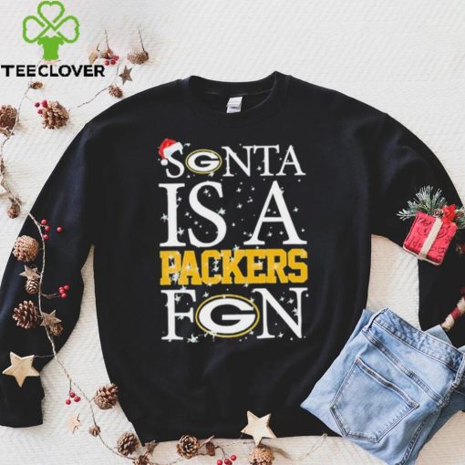 Santa Is A Green Bay Packers Fan Christmas T Shirt