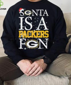 Santa Is A Green Bay Packers Fan Christmas T Shirt