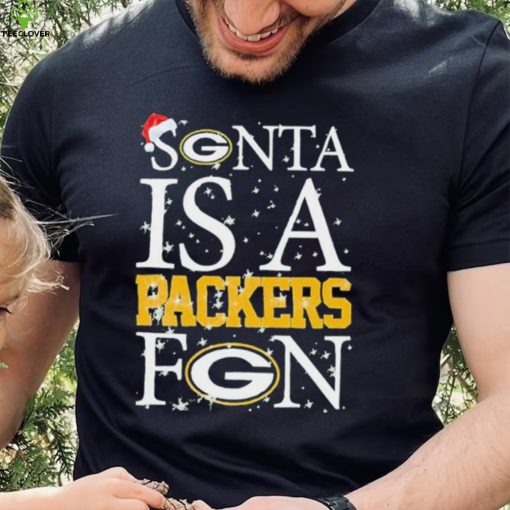 Santa Is A Green Bay Packers Fan Christmas T Shirt