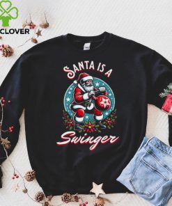 Santa Is A Swinger Christmas Kettlebell Gym T Shirt