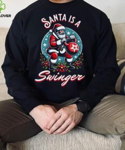 Santa Is A Swinger Christmas Kettlebell Gym T Shirt