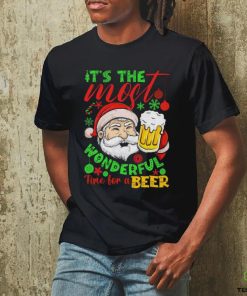 Santa It’s The Most Wonderful Time For A Beer Christmas Shirt