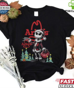 Santa Jack Skellington Arby’s Logo Merry Christmas 2024 Shirt