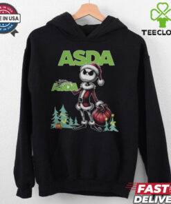 Santa Jack Skellington Asda Logo Merry Christmas 2024 Shirt
