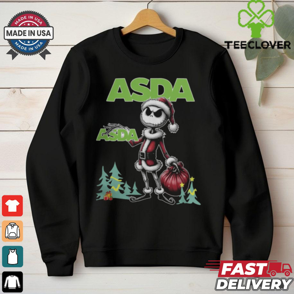 Santa Jack Skellington Asda Logo Merry Christmas 2024 Shirt Santa Jack Skellington Asda Logo Merry Christmas 2024 Shirt