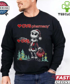 Santa Jack Skellington CVS Pharmacy Logo Merry Christmas 2024 Shirt