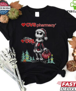 Santa Jack Skellington CVS Pharmacy Logo Merry Christmas 2024 Shirt