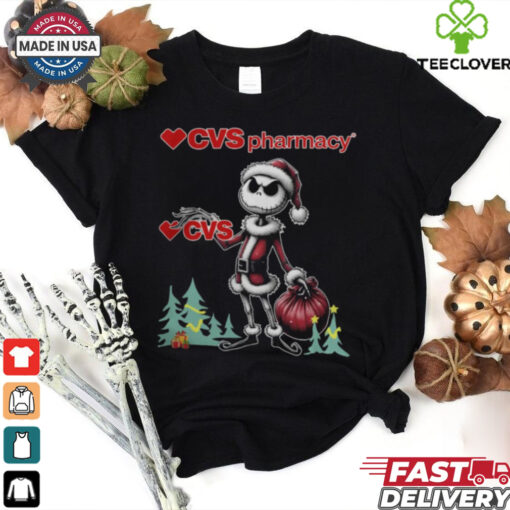 Santa Jack Skellington CVS Pharmacy Logo Merry Christmas 2024 Shirt