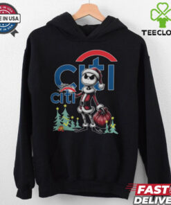 Santa Jack Skellington Citi Bank Logo Merry Christmas 2024 Shirt