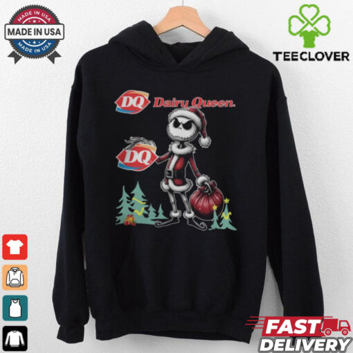 Santa Jack Skellington Dairy Queen Logo Merry Christmas 2024 Shirt