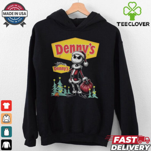 Santa Jack Skellington Denny’s Logo Merry Christmas 2024 Shirt