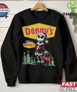 Santa Jack Skellington Denny’s Logo Merry Christmas 2024 Shirt