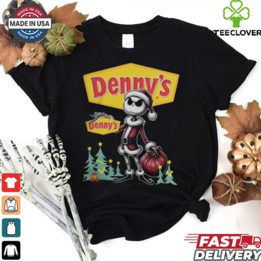 Santa Jack Skellington Denny’s Logo Merry Christmas 2024 Shirt