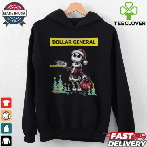 Santa Jack Skellington Dollar General Logo Merry Christmas 2024 Shirt