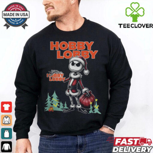 Santa Jack Skellington Hobby Lobby Logo Merry Christmas 2024 Shirt