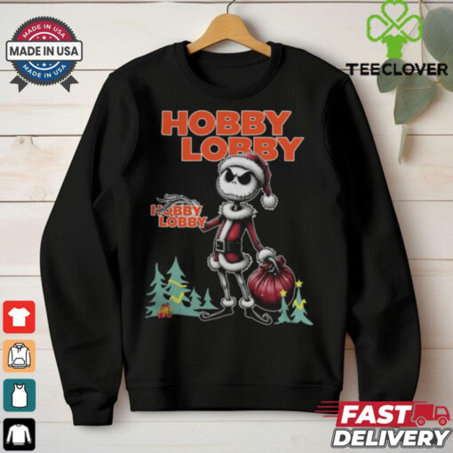 Santa Jack Skellington Hobby Lobby Logo Merry Christmas 2024 Shirt