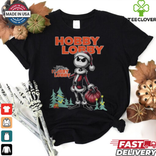 Santa Jack Skellington Hobby Lobby Logo Merry Christmas 2024 Shirt