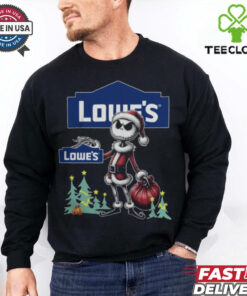 Santa Jack Skellington Lowe’s Logo Merry Christmas 2024 Shirt