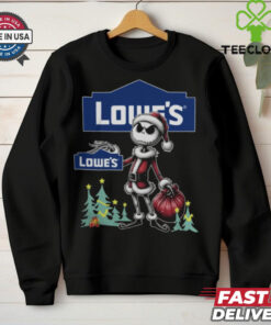 Santa Jack Skellington Lowe’s Logo Merry Christmas 2024 Shirt