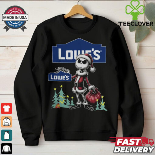 Santa Jack Skellington Lowe’s Logo Merry Christmas 2024 Shirt