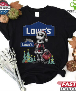 Santa Jack Skellington Lowe’s Logo Merry Christmas 2024 Shirt