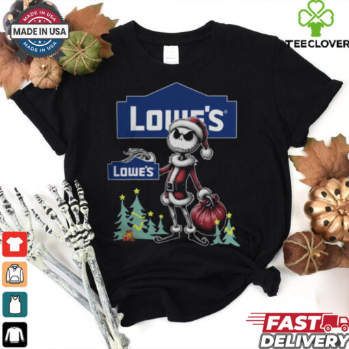 Santa Jack Skellington Lowe’s Logo Merry Christmas 2024 Shirt