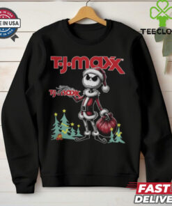 Santa Jack Skellington T J Maxx Logo Merry Christmas 2024 Shirt