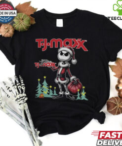 Santa Jack Skellington T J Maxx Logo Merry Christmas 2024 Shirt