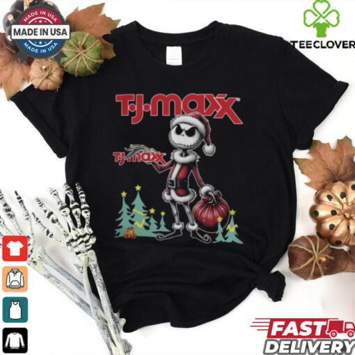 Santa Jack Skellington T J Maxx Logo Merry Christmas 2024 Shirt